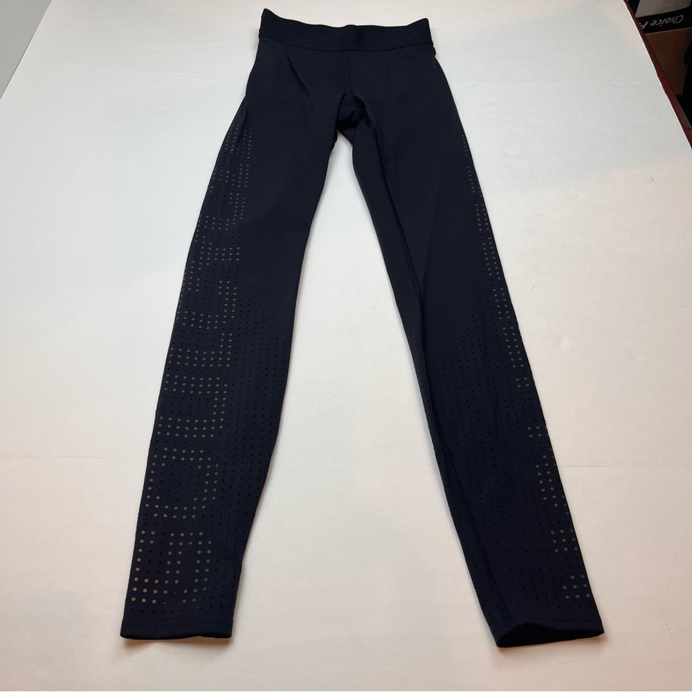 Lululemon X SoulCycle Women SZ 2 Full-On Black Ride Reflect Tight 28" Laser-Cut